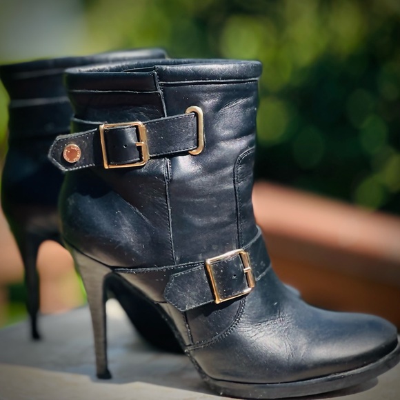 Kurt Greiger buckle London leather ankle boot sz 8 US - Picture 3 of 14